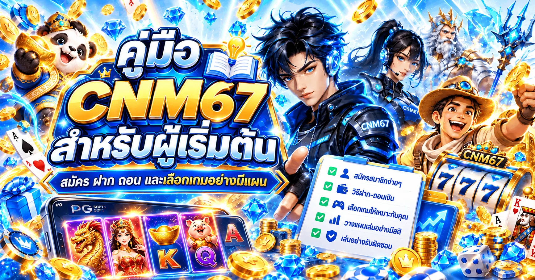 CNM67 | คู่มือสมัคร ฝาก ถอน และเลือกเกมสำหรับมือใหม่